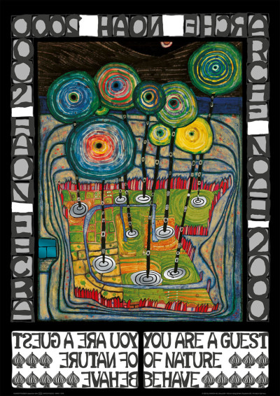 Arche Noah 2000 (Du bist Gast der Natur) von Friedensreich Hundertwasser